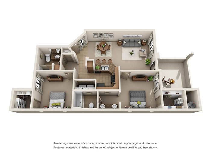 Floor plan layout diagram for B1